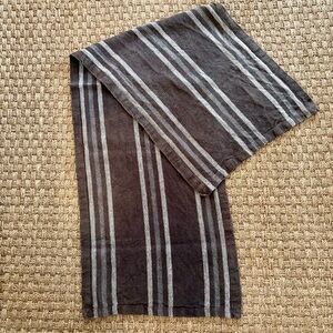 Smith & Hawken Organic Linen Table Runner Rustic‎ Neutral French Country